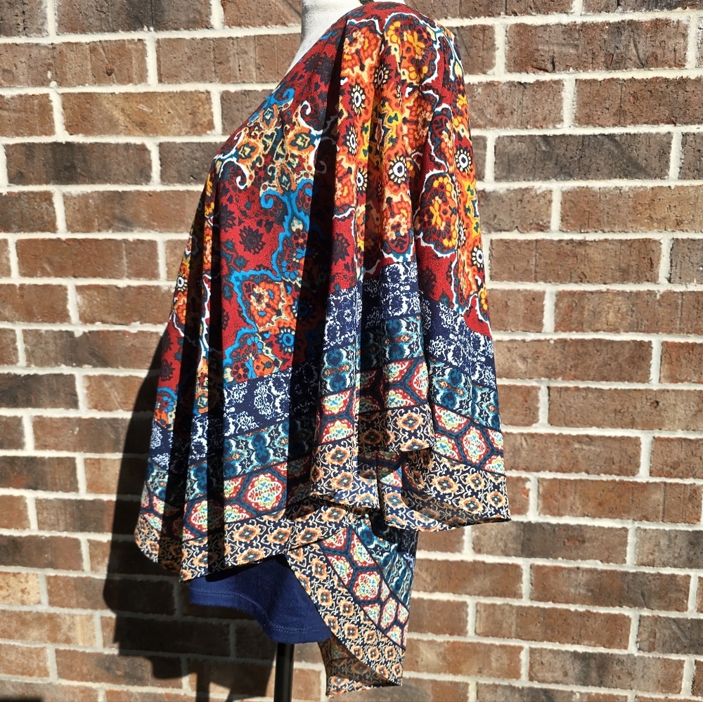 Ruby Rd Mandala Print Tunic Top Boho Colorful V-N… - image 4